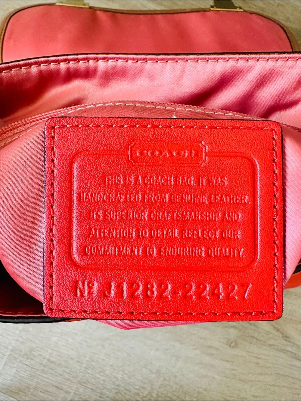 Coach Poppy Dylan Colorblick Leather Flap Satchel w/Crossbody Strap